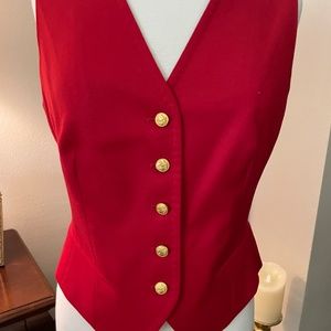 Vintage Brooks Brothers Red Vest